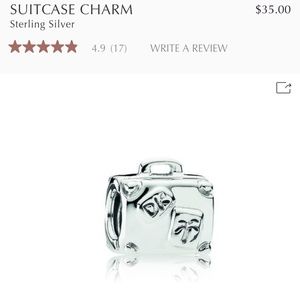 Suitcase Pandora charm